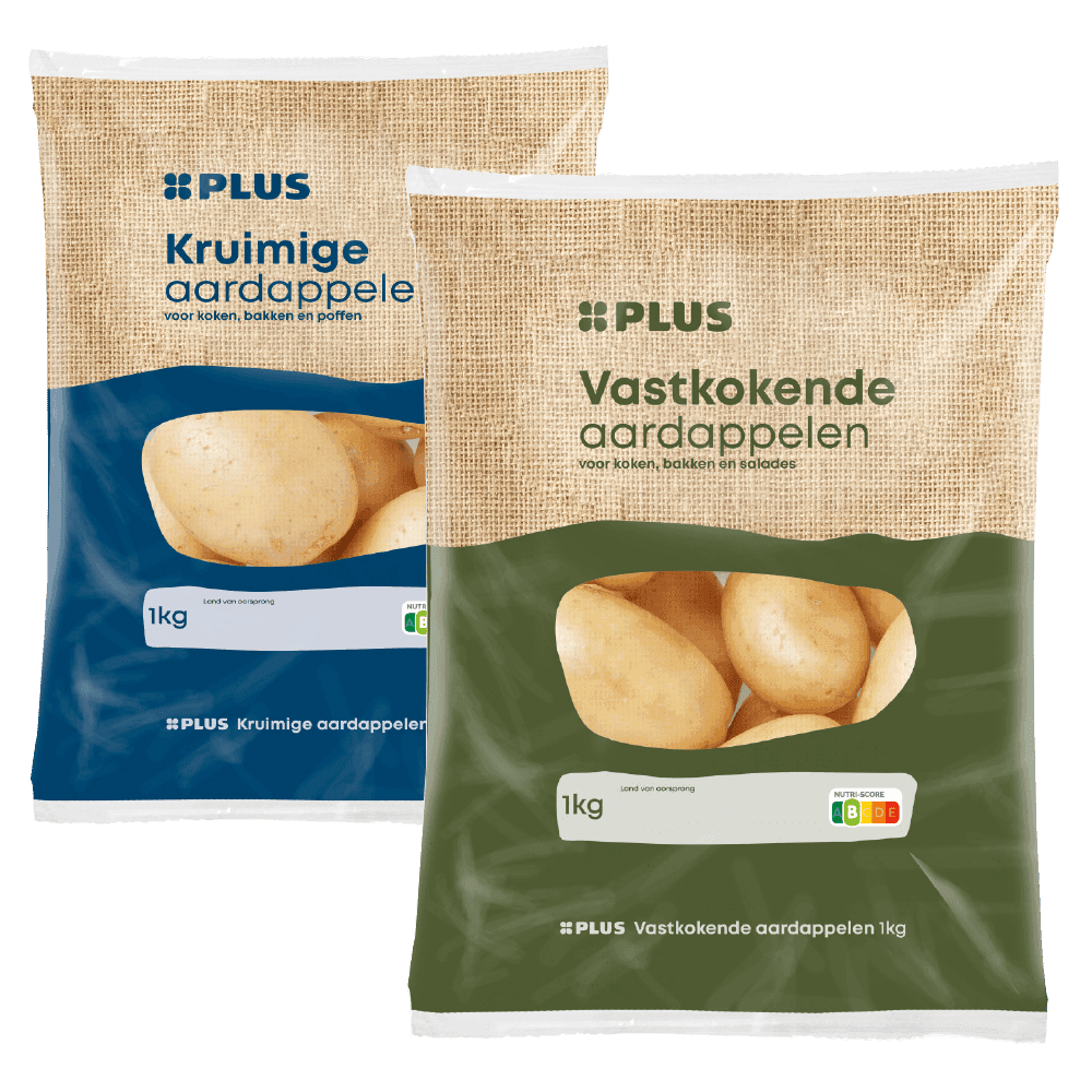 Vastkokende en kruimige aardappelen