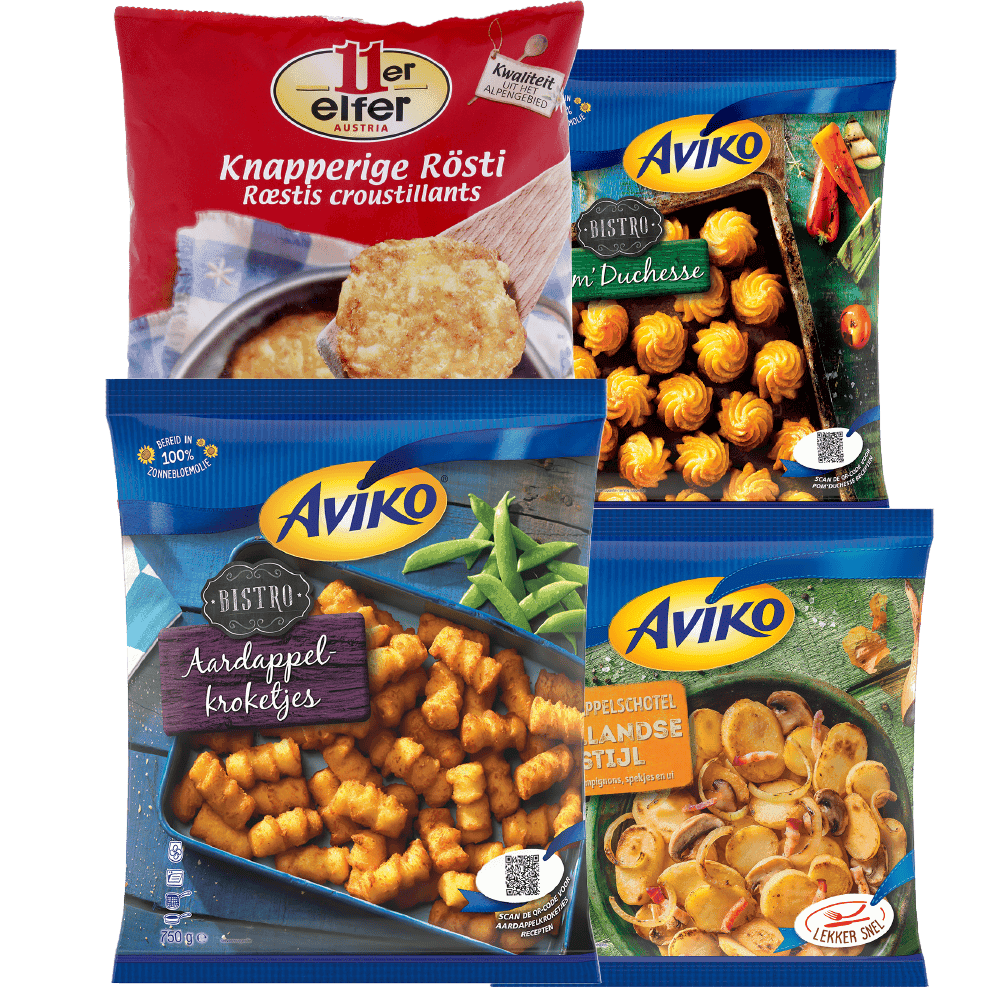Aardappelspecialiteiten, -schotels en churros