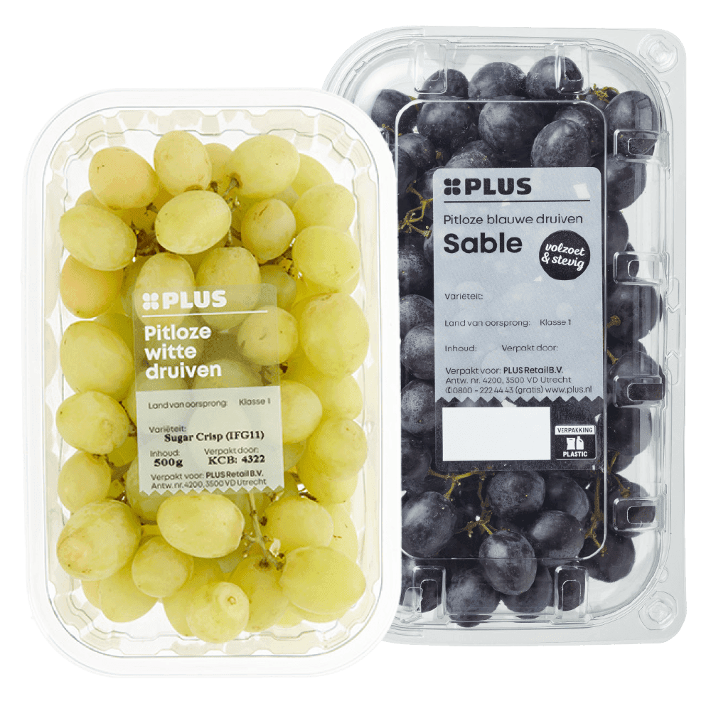 Sable- en pitloze witte druiven