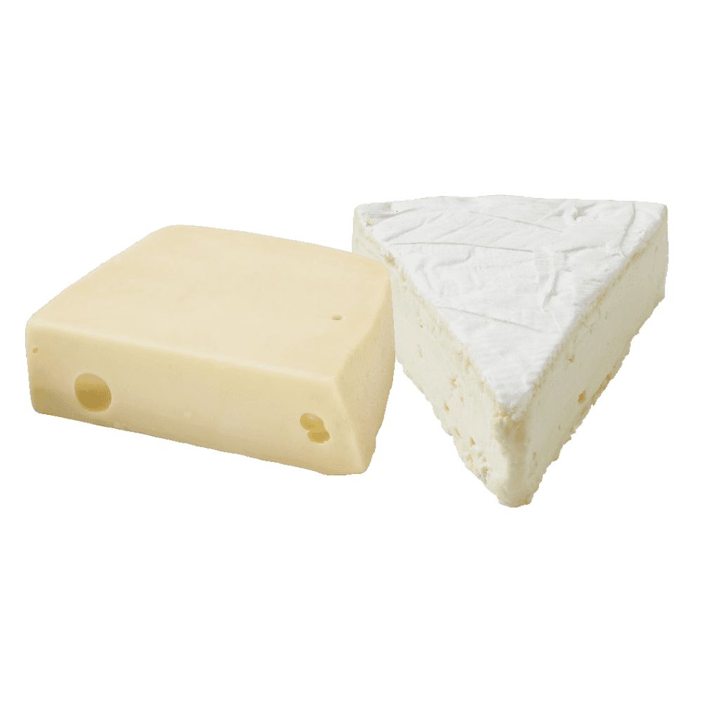 Roombrie 60+, St. Paulin 45+, Viking Blue 50+ en Franse Emmentaler 45+