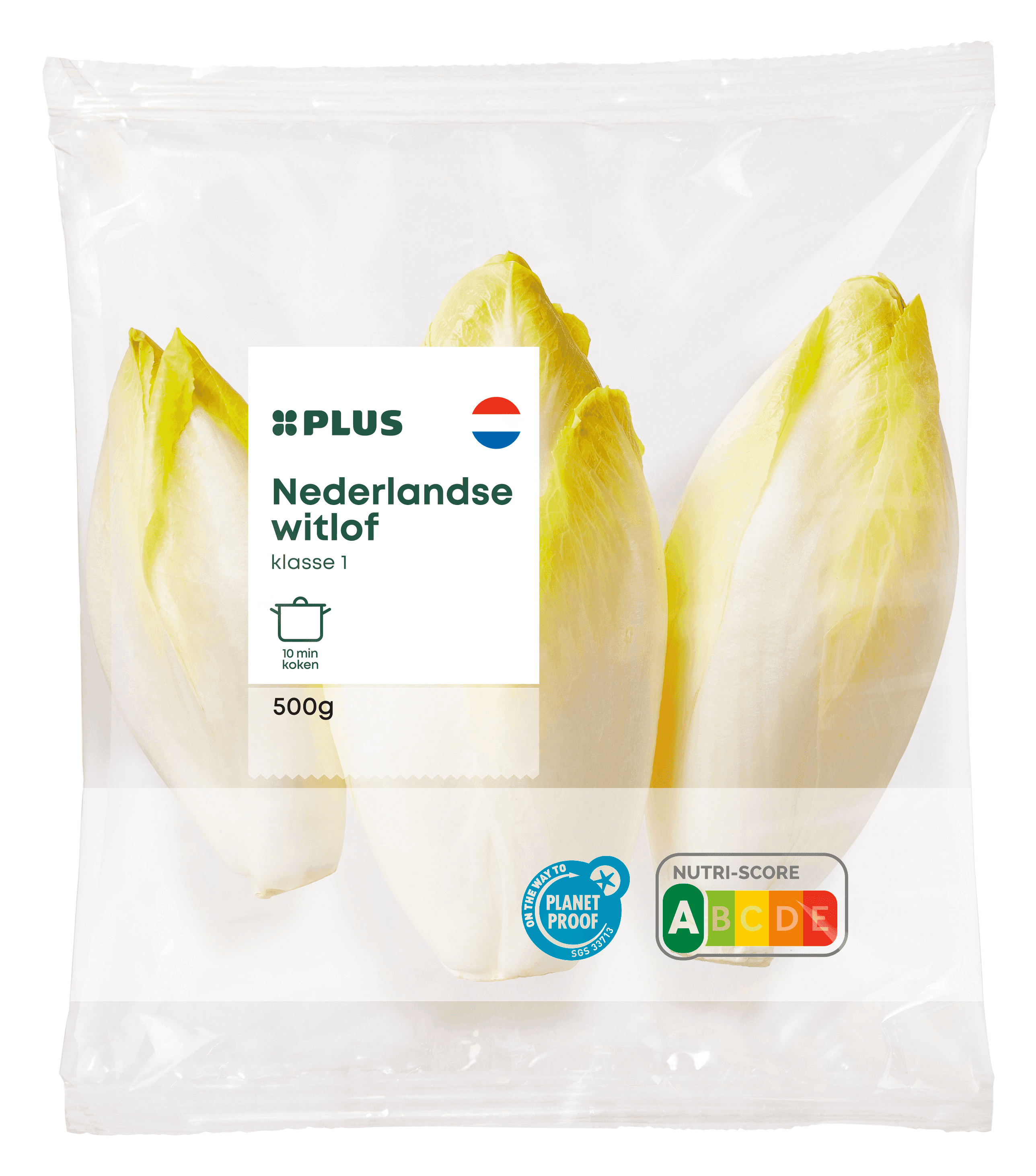 Witlof verpakt