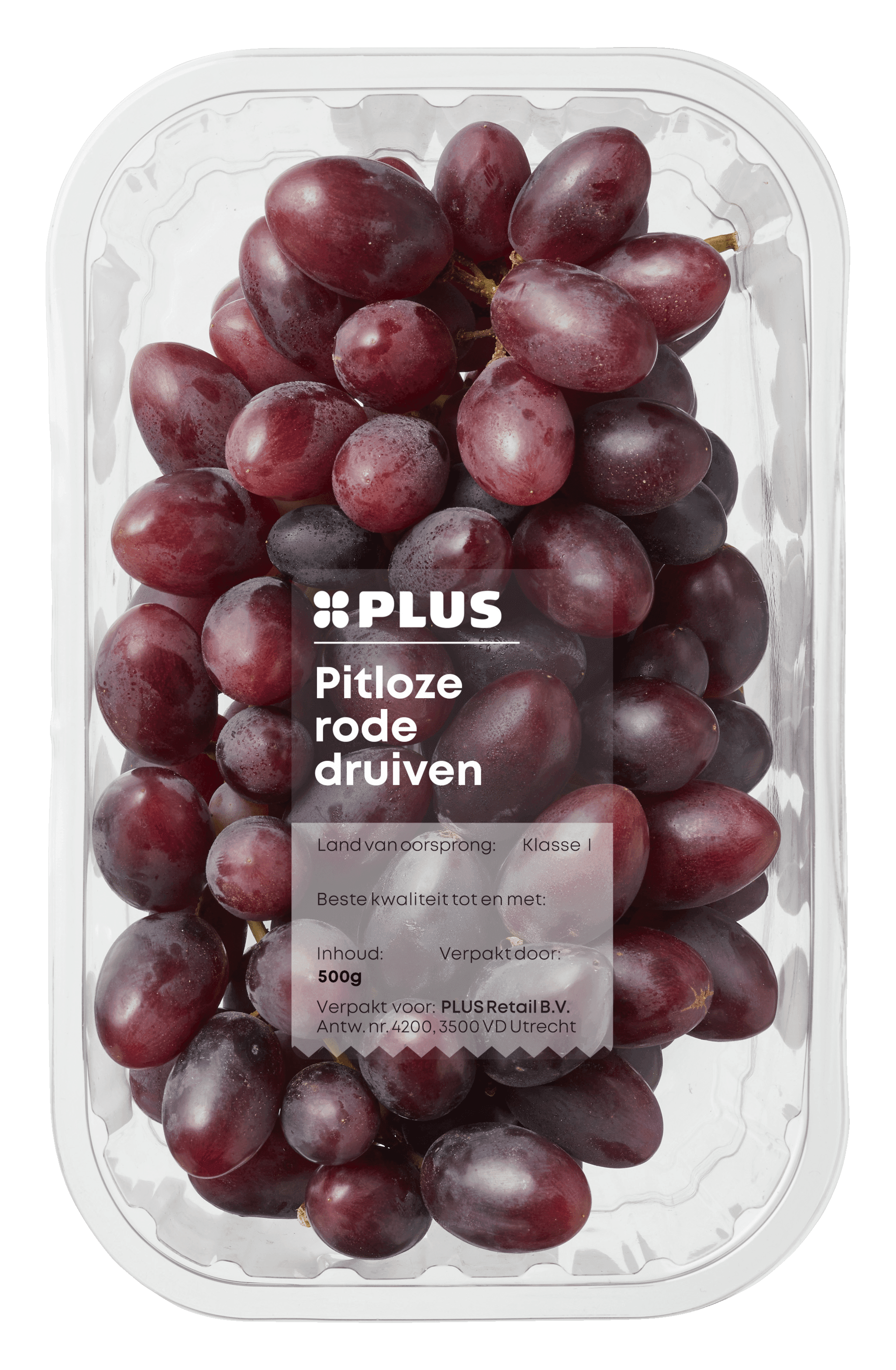 Druiven rood pitloos