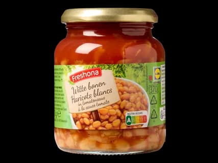 Witte bonen in tomatensaus