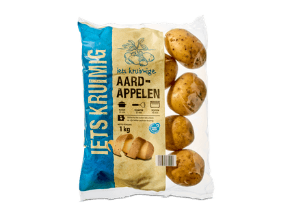 Aardappels kruimig of vastkokend
