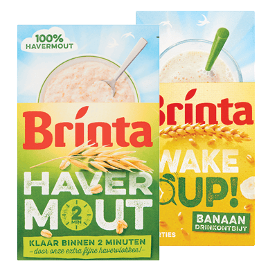 Brinta Graanontbijt, Havermout of Wake Up