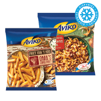 Aviko Friet Van 't Huis, Schotels of Zoete Aardappel