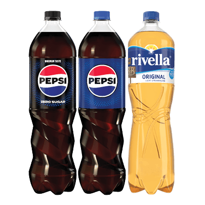 Pepsi, Sisi, Rivella, 7up of Dr. Pepper