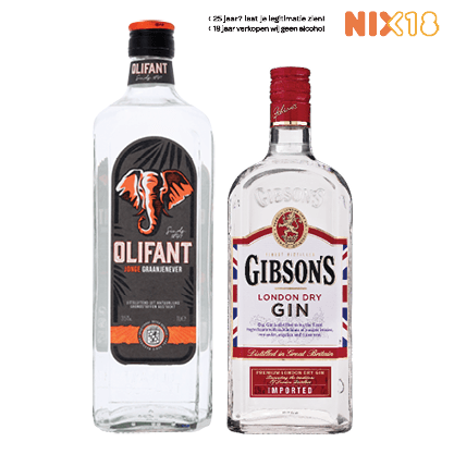 Olifant Jonge Graanjenever of Gibson's Gin