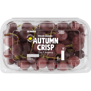 Autumn crisp, Jumbo rode of blauwe pitloze druiven