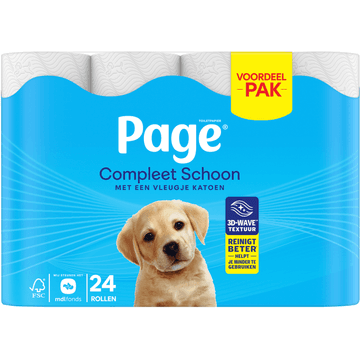 Page Compleet Schoon 24-pak, Kussenzacht 18-pak of Sensitive 16-pak