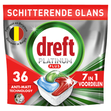 Alle Dreft Platinum Plus of Miracle vaatwastabletten