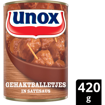 Alle Unox gehaktballetjes in saus
